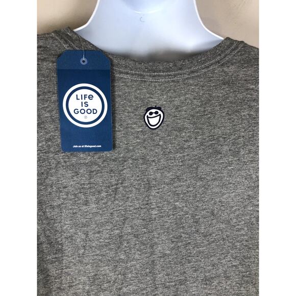 New Life Is Good Unisex T Shirt Size XXL Foodies Working Together Gray - Picture 8 of 13